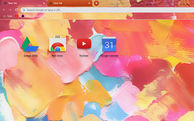 Acrylic Watercolor Theme For Chrome