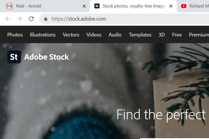 this is a screenshot of stock.adobe.com