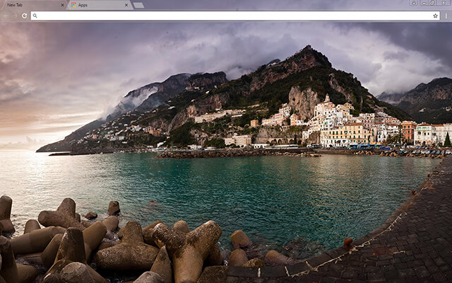 Amalfi Bay Google Chrome Theme