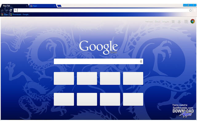 Blue Dragon Google Chrome Theme