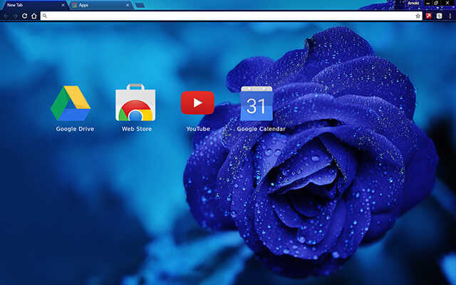 Blue Rose Google Theme - Theme For Chrome