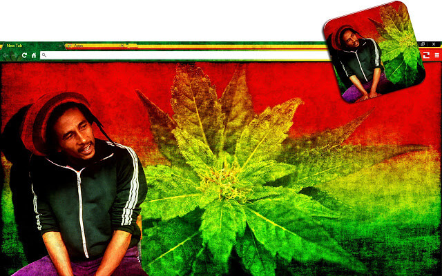 Bob Marley Tribute Google Chrome Theme