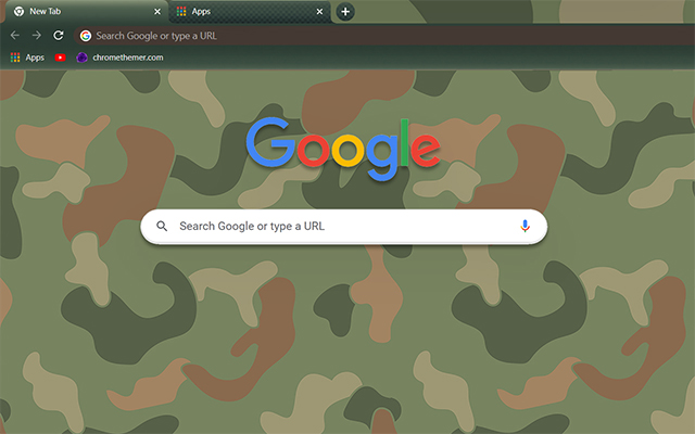 Camouflage Chrome Theme