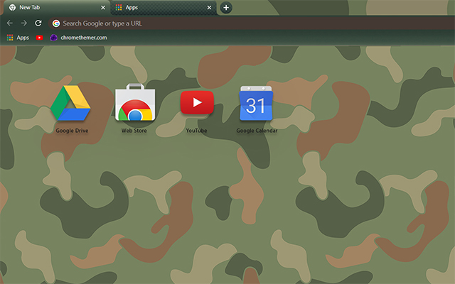 Camouflage Google Theme - Theme For Chrome