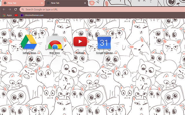 Cartoon Cats Google Theme - Theme For Chrome