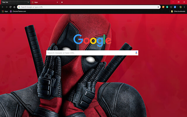Deadpool Funny Chrome Theme