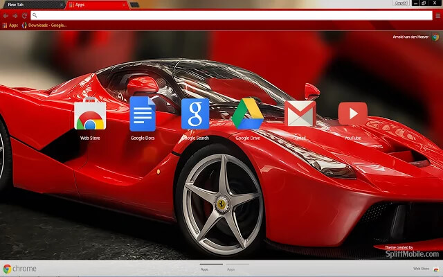 Ferrari Google Chrome Theme