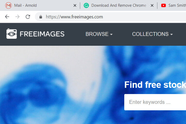 this is a screenshot of freeimages.com