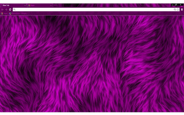 Furry Purple Google Chrome Theme