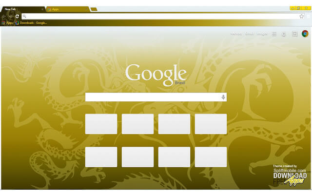 Golden Dragon Google Chrome Theme