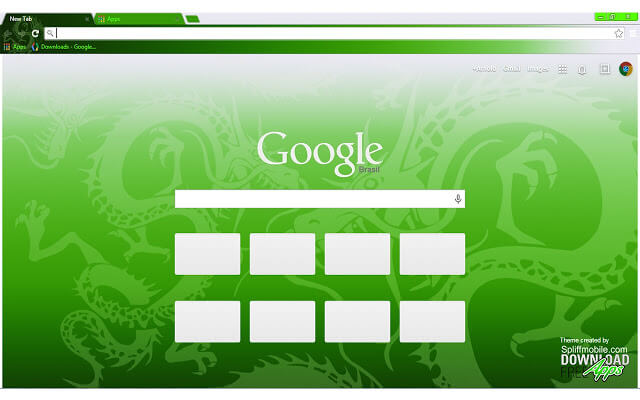 Green Dragon Google Chrome Theme