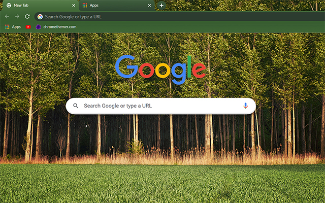 Green Woods Chrome Theme - Theme For Chrome