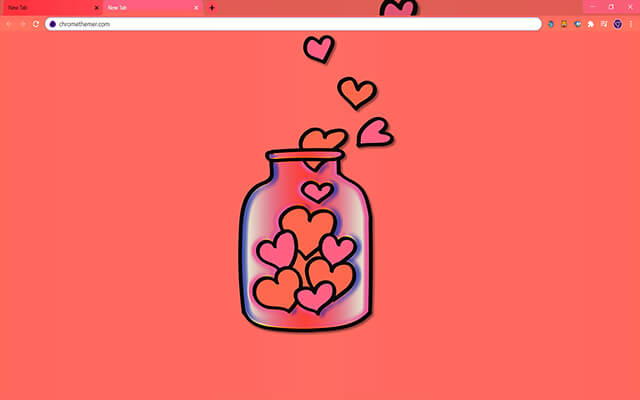 Jar Of Hearts Google Chrome Theme
