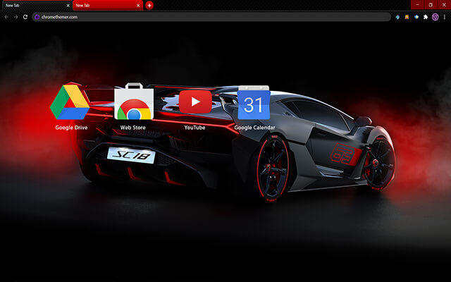 Lamborghini Alston SC18 Google Theme - Theme For Chrome