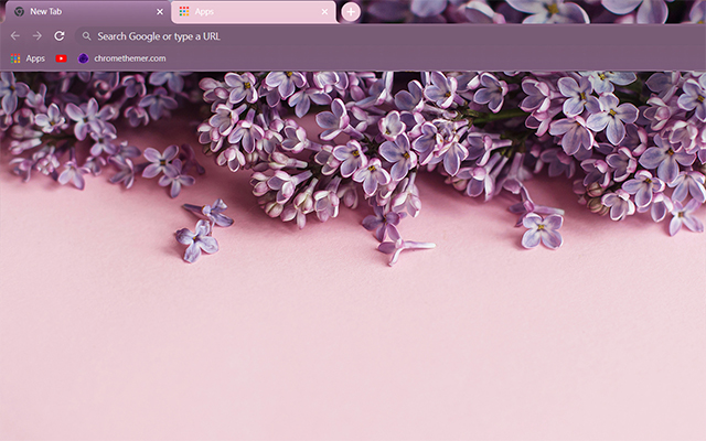 Lilac Flowers Google Chrome Theme