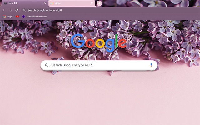Lilac Flowers Chrome Theme - Theme For Chrome