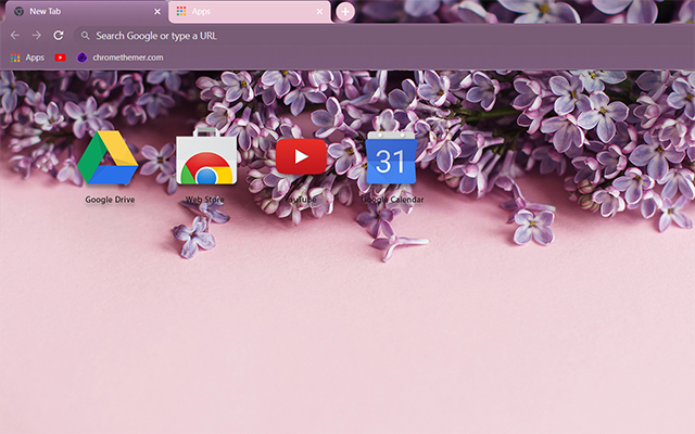 Lilac Flowers Google Theme - Theme For Chrome
