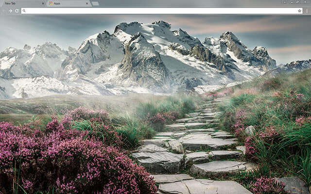 Mountain Landscape Google Chrome Theme