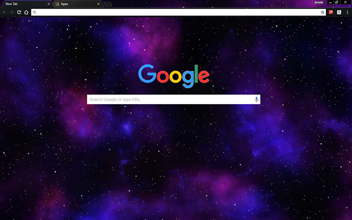 Nebula Google Theme