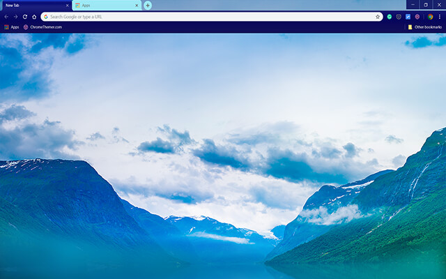 Nordic Ski Google Chrome Theme