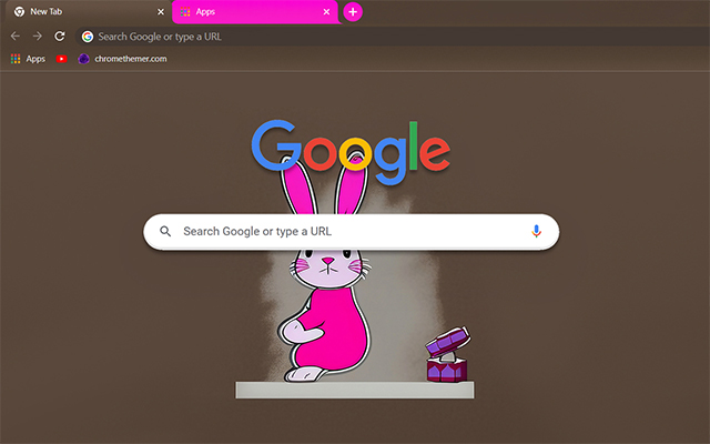 Pink Bunny Chrome Theme