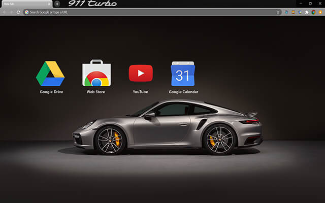 Porsche 911 Turbo Theme For Chrome