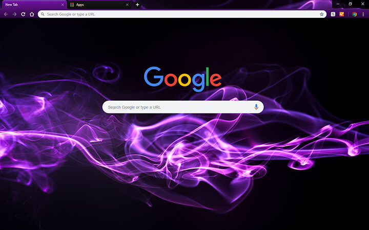 Purple Blaze Google Theme