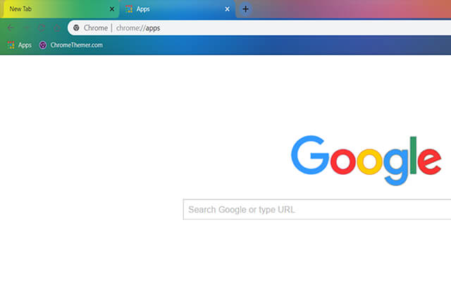 Rainbow Colors Google Chrome Theme - Theme For Chrome