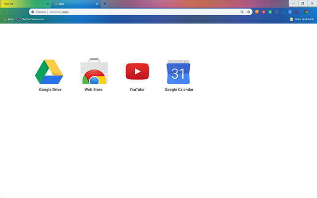 Rainbow Colors Google Theme - Theme For Chrome