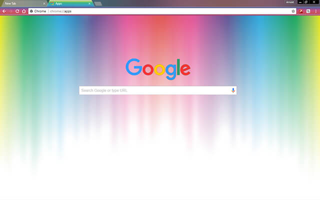 Rainbow Colors Chrome Theme