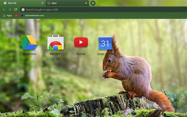 Red Squirrel Theme For Chrome