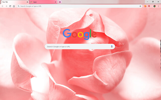 Rose Pink Chrome Theme