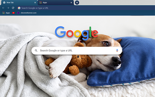 Sleeping Puppy Chrome Theme - Theme For Chrome