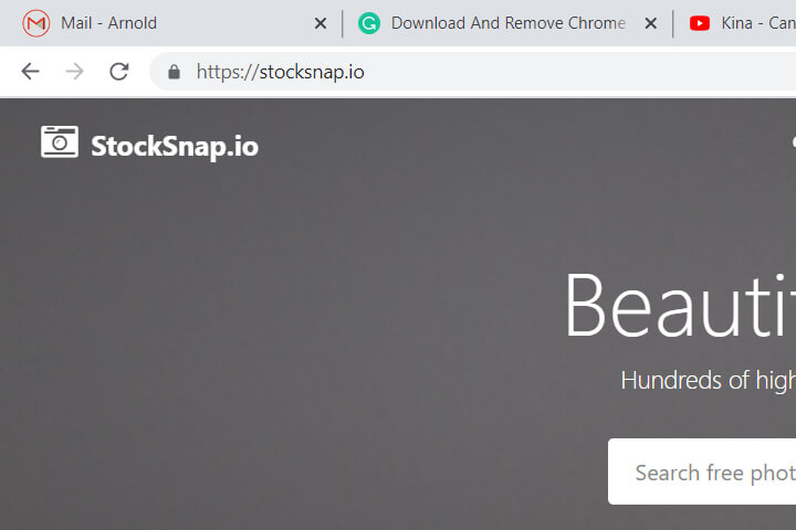 this is a screenshot of stocksnap.io