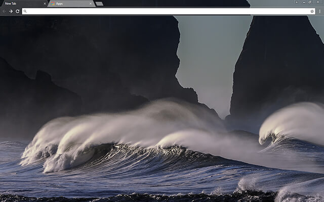 Stormy Waves Google Chrome Theme