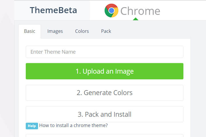 themebeta - create chrome themes online with a free theme creator by themebeta.