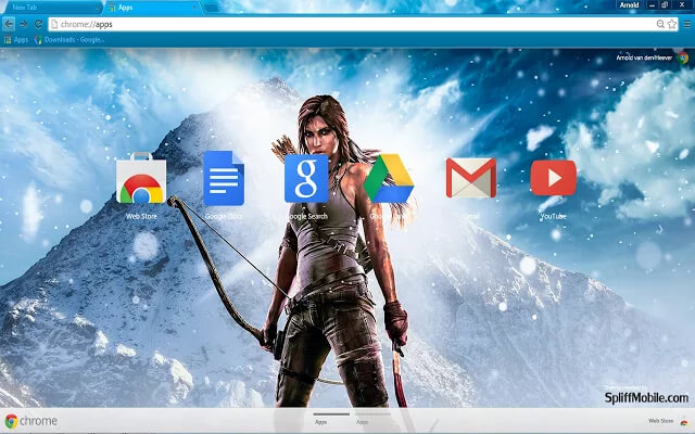 Tomb Raider Google Chrome Theme