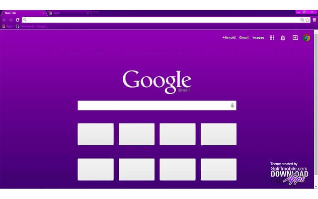 Vivacious Purple Google Chrome Theme