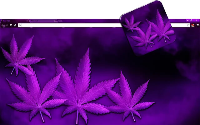 Weed Purplehaze Google Chrome Theme