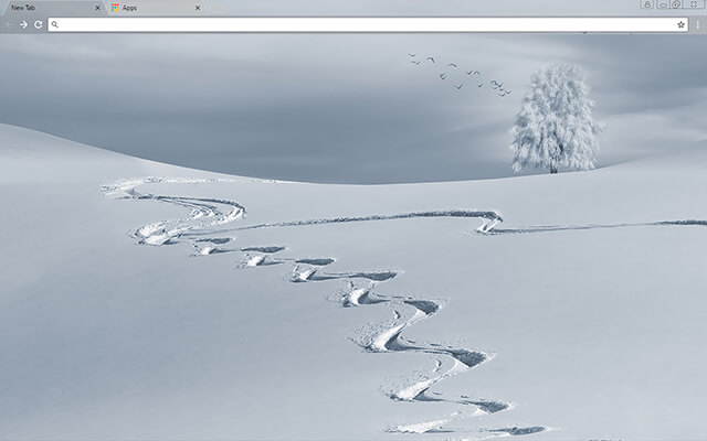 Winter Tracks Google Chrome Theme