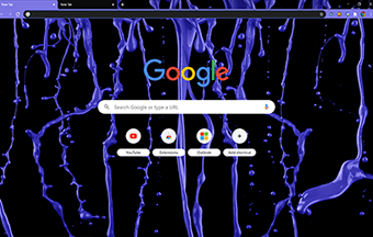 Blue Paint Google Chrome Theme