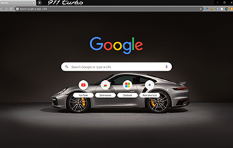 Porsche 911 Turbo Google Chrome Theme