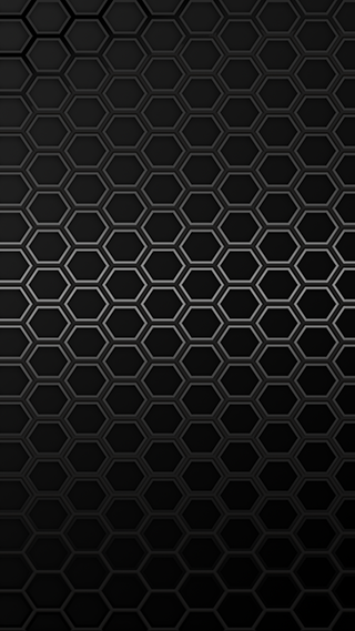 Black Hex 4K iPhone Background