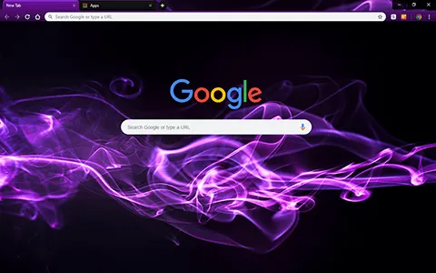 Purple Blaze Google Chrome Theme